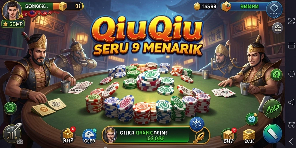 Screenshot utama 55RP menampilkan gameplay QiuQiu yang seru.
