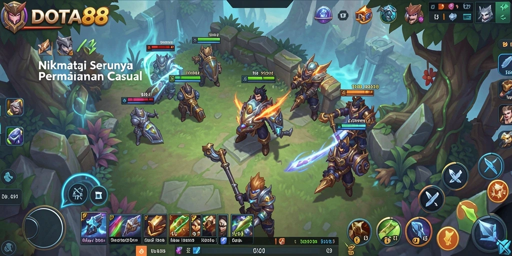 Screenshot gameplay DOTA88 menampilkan keseruan permainan Casual.