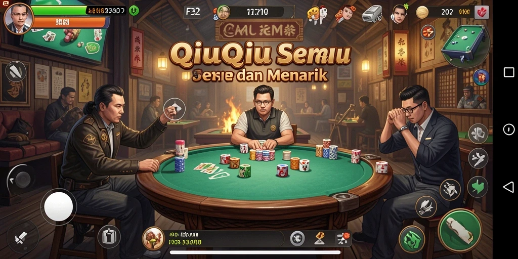 Gambaran gameplay QiuQiu yang seru dan kompetitif.