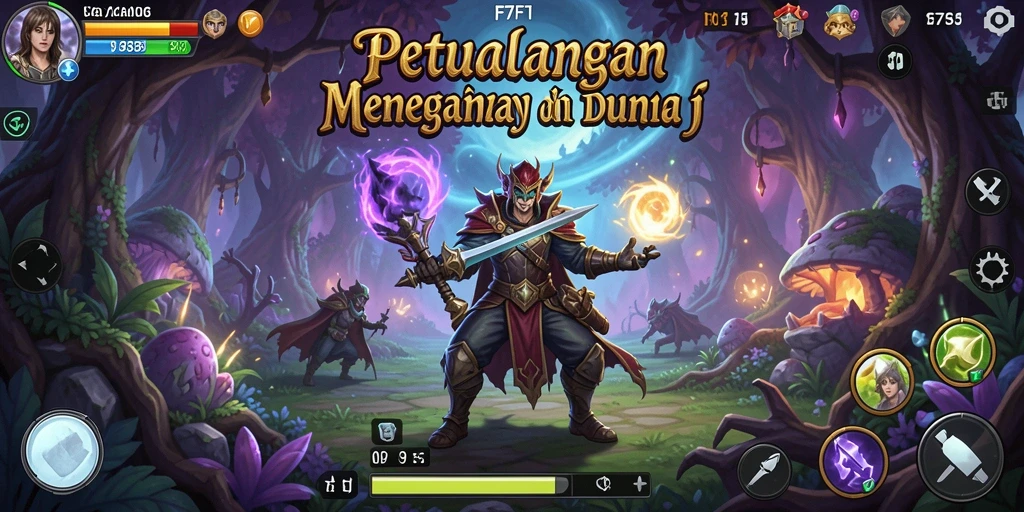 Tampilan gameplay F7F7 yang penuh aksi dan petualangan.