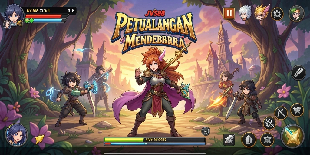 Screenshot JVS88 menampilkan aksi karakter Anime yang mendebarkan.