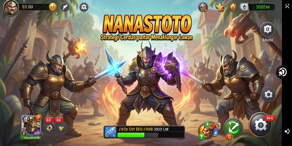 Screenshot NANASTOTO menampilkan gameplay strategi yang intens dan menantang.
