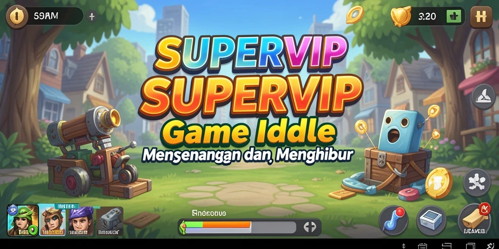 Screenshot menunjukkan gameplay santai dari SUPERVIP yang menarik.
