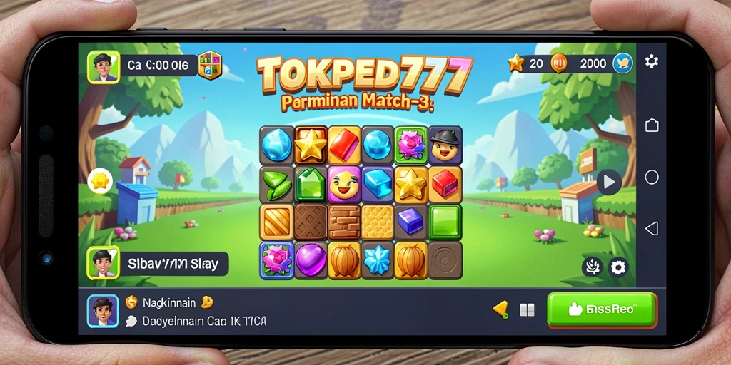 Tampilan gameplay seru TOKPED777 yang menggoda dan penuh warna.
